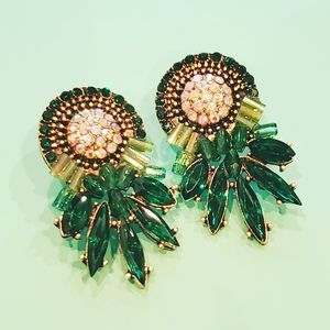 Green Stone Earrings